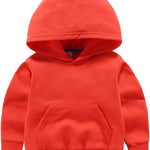 Ding-dong Baby Toddler Kid Boy Girl Solid Casual Pocket Hoodie Sweatershirt Pullover