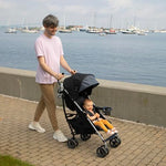 Ingenuity 3Dlite Convenience Stroller, Gray – Lightweight Stroller with Aluminum Frame, Large Seat Area, 4 Position Recline, Extra Large Storage Basket – Infant Stroller for Travel and More