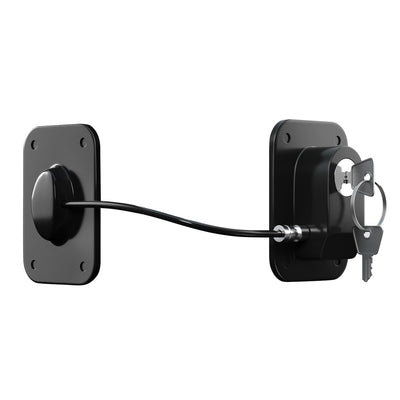 RORMGO Refrigerator Lock 2 Packs, Fridge Lock with Silicone Wire Protection Fridge Locks for Kids Easy to Use and Install Cabinet Locks with Key, Black