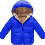 Baby Girls Boys' Winter Fleece Jackets With Hooded Toddler Cotton Dress Warm Lined Coat Outer Clothing