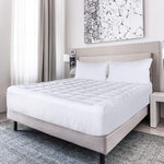 Utopia Bedding Twin Mattress Pad, Quilted Fitted Premium Mattress Protector, Deep Pocket Cover Stretches up to 16 Inches, Fluffy Pillow Topper (39x75 Inches, White)