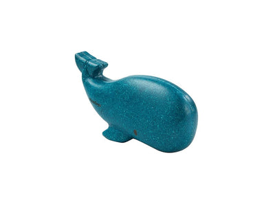 PlanToys® Whale Wooden Montessori Imaginative and Creative Play Toy | Language Development, Social Interaction and Early Coordination Activity | Eco Friendly Animal Figurine for Meaningful Play
