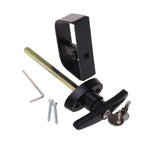 StartFine 6½" T-Handle Shed Door Lock Handle with Lock Keyed Alike Garage t Handle Shed Latch Hardware Locking Handle 6-1/2" T-Handle 1kit