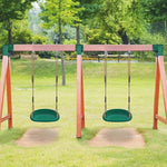 BeneLabel Heavy Duty Swing Seat with Adjustable Rope and Carabiners, Cushion Style Non-Slip Swing Seat for Kids and Adults