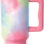 Simple Modern 40 oz Trek Tumbler with Handle and Straw Lid | Cup Holder Friendly Insulated Stainless Steel Travel Mug | Almond Birch