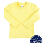 RUGGEDBUTTS® Baby/Toddler Boys Banana Yellow Long Sleeve Rash Guard - 18-24m