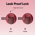 Owala FreeSip Tumbler Insulated Stainless Steel Water Bottle with Built-in Straw and Side Handle, For Travel, Work, School, and Sports, 40oz, BPA Free, Leak Proof, Black Cherry