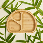 Munchkin® Bambou™ Divided Suction Plate - Eco-Friendly Bamboo Dinnerware for Babies and Toddlers