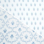 Delta Children 100% Cotton Muslin Baby Receiving Blankets for Girls and Boys – 47x47 Inches (Pack of 2), Blue Botanicals