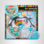 Melissa & Doug Stained Glass Made Easy Craft Kit: Dolphins - 180+ Stickers