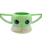 STAR WARS: The Mandalorian Grogu Sculpted Ceramic Mug | BPA-Free Large Coffee Cup For Espresso, Caffeine, Beverage | Home & Kitchen Essentials, Cute Baby Yoda Gifts and Collectibles | Holds 20 Ounces