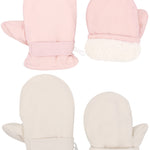 Slivery Color Toddler Gloves Kids Mittens Winter Warm Lined Fleece Gloves Waterproof Snow Baby Mitten for Boys Girls