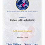 OhGeni 100% Waterproof Mattress Protector, Queen Size Mattress Pad, Fits 6"-20" Mattresses with Deep Pocket, Cooling, Breathable Fitted Sheets, Soft Bed Cover, Noiseless, Machine Washable
