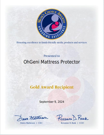 Ohgeni 100% Waterproof Mattress Protector, Queen, Fitted Sheet with Stretchable Pockets, Deep Sleep Noiseless Soft. Breathable Cooling Hypoallergenic Material, Mattresses Cover for Bed