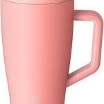 BrüMate Era 40 oz Tumbler with Handle and Straw | 100% Leakproof Insulated Tumbler with Lid and Straw | Made of Stainless Steel | Cup Holder Friendly Base | 40oz (Dune)