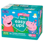 Pampers Training Pants - Easy Ups Girls & Boys - Size 2T-3T, 74 Count, Peppa Pig Potty Underwear (Packaging May Vary)