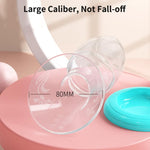 Manual Breast Pump, Food-Grade & BPA Free Silicone Pump with Dust-Cover Lid, Breast Milk Collection, One-Size-Fits-All, High-Temperature Resistant, No-Leak Design (3oz/90ml)