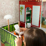 Delta Children Deluxe Maui Dollhouse - Large 4-Story Dollhouse with 12 Rooms Includes 50 Accessories - Working Elevator, Wave Slide, Lights/Sounds - Fits 12-inch Dolls - Pretend Play Gift for Ages 3+