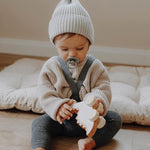 Toddler Baby Boys Girls Knitted Sweater Warm Soild Pullover Top Autumn Winter Outfits (Light Khaki, 12 Months)