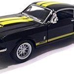 KiNSMART - 1967 Ford Shelby Mustang GT500 1:38 Scale 5" Die Cast Metal Model Toy Muscle Car (Blue)