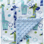 CREVENT Cozy Soft and Warm Mink Baby Blanket with Sherpa Backing, Gift Packing with Ribbon for Newborn Infant Toddler's Crib Cot Stroller (30"X40" Little Dream)