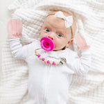 AQOKKA Newborn Baby Mittens No Scratch Cotton Elastic Wrist Gloves Infant Toddler Mittens for Baby Boy Girl 0-6 Months