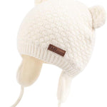 Duoyeree Kids Baby Hat Soft Warm Cable Knit Beanie Toddler Girl Fall Winter Hats