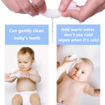 COTTONCARE Dry Baby Wipes, Made of 100% cotton, Chemical-free Unscented, Ultra Absorbent Cotton, Wet and Dry Use Tissues for Baby Delicate Skin Clean, 600 count (pack of 6)