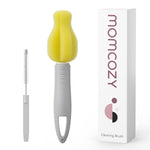 Momcozy M5 Hands-Free Wearable Breast Pump, Double-Sealed Flange for Baby-Like Comfort, 3 Modes & 9 Suction Levels, Portable Electric Pump – 24mm, 2-Pack Cozy Red