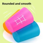 Vinciph Interactive Color Stacking Cup Game Set - Cognitive Training & Family Interactive Activity with 6 Cups & 54 Challenge Cards (Family Edition D)