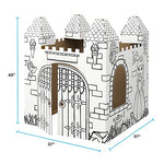 Bankers Box at Play Color in Castle Playhouse, Cardboard Playhouse and Life Size Craft Activity for Kids and Families