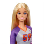 Barbie Careers Fashion Doll & Accessory, Made to Move Volleyball Player Wearing Removable Uniform with Ball, 22 Bendable Joints