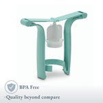 Ameda One-Hand Manual Breast Pump with Flexishield Areola Stimulator | BPA and DEHP Free | Includes Manual Breast Pump, (2) Valves, Flexishield Areola Stimulator and (1) 4 Ounce Bottle with Cap