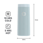 Lifefactory Stainless Steel Vacuum-Insulated Tumbler, 16 Ounce, Mint