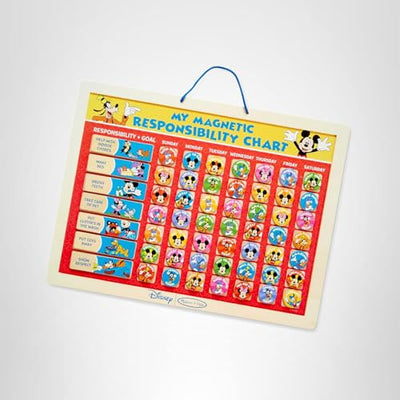 Melissa & Doug Disney Mickey Mouse Clubhouse My Magnetic Responsibility Chart - Toddler Routine, Kids Reward Board, Reward Chart for Toddlers and Kids Ages 3+