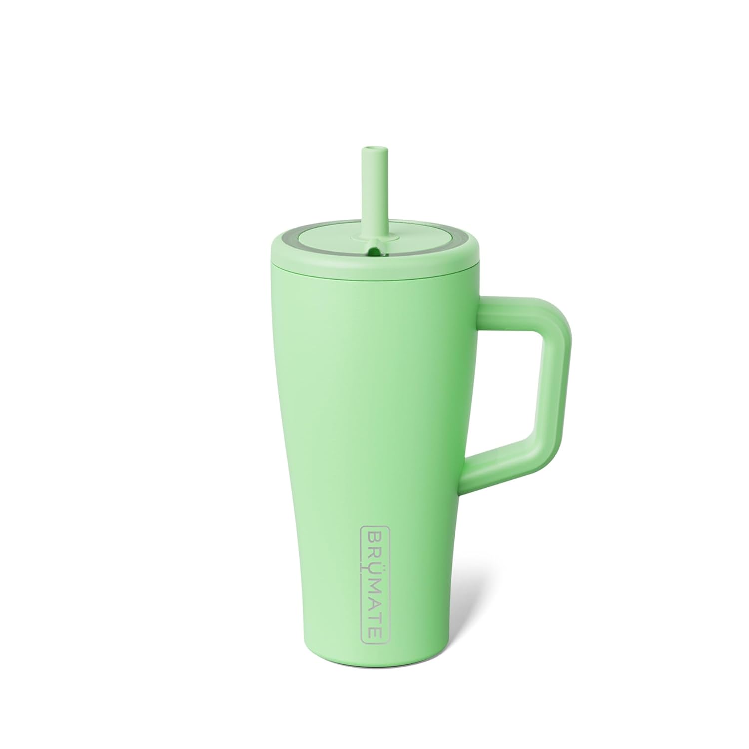 BrüMate Era 40 oz Tumbler with Handle and Straw | 100% Leakproof Insulated Water Bottle Tumbler with Lid and Flexible SoftSip Straw | Made of Stainless Steel | Cup Holder Friendly | 40oz (Dark Aura)