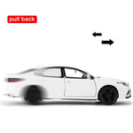 RMZ City 1:36 Camry XSE Car Model, Diecast Pull Back Model Toy Car, Doors Open, Collection Kids Toy for Aged 3 and up, Gift White