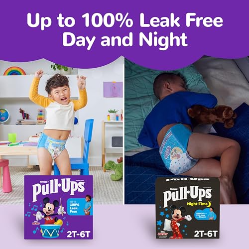 Pull-Ups Boys' Night-Time Potty Training Pants, Size 5T-6T Overnight Training Underwear (46-60 lbs), 44 Ct