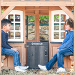 KidKraft Cliffbrook Wooden Outdoor Two-Story Playhouse with Slide
