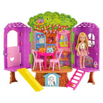 Chelsea Barbie Doll And Treehouse Playset With Pet Puppy