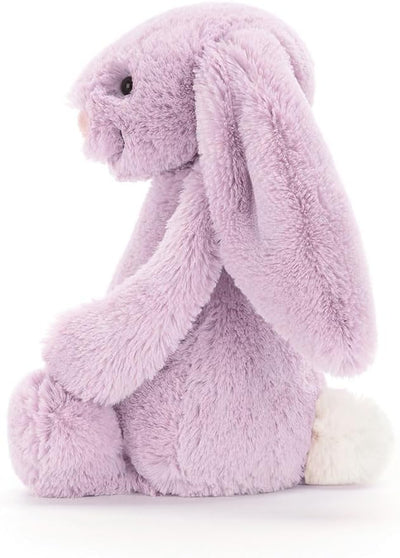 Jellycat Bashful Lilac Bunny Stuffed Animal, Medium 12 inches - Rabbit and Bunny Plush Toy - Classic Children's Gift