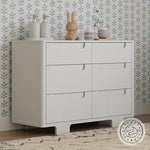 Babyletto Yuzu 6-Drawer Dresser in White with Over 10-Inch Drawer Depth, Greenguard Gold Certified