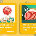 Hape Wooden Walk-A-Long Kitten Pull Toy| Roll & Rattle Push Pull Toy for Toddler| Montessori Toys for Walking Toddlers, Green