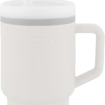 Infantino My 1st Tumbler, Silicone Sippy Cup with Straw & Handle, Spill-Resistant, for On-the-Go, BPA-Free Transition Cup, Lilac