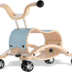 Wishbone Mini Flip 2in1, Wooden Rock & Roll Toy, Ages 1 to 3 Years (Black)