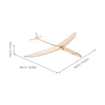 FOYTOKI Wooden Hand Thrown Glider Plane Kit DIY Model Aeroplane for Boys and Girls Adults Hand Launch Glider for Indoor Outdoor Play