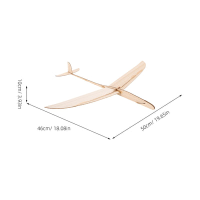 FOYTOKI Wooden Hand Thrown Glider Plane Kit DIY Model Aeroplane for Boys and Girls Adults Hand Launch Glider for Indoor Outdoor Play