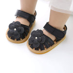 Zoolar Infant Boys Girls Sandals Breathable Premium Baby Summer Outdoor Casual Beach Shoes Lightweight Toddler Flower Bowknot Anti Slip Rubber Sole Newborn Prewalker First Crib Shoes