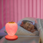 LVOERTUIG Strawberry Night Light, Cute Silicone Strawberry Lamp, LED Cute Night Light, Bedside Color Changing Lamp, 3 Modes Touch for Birthday, Christmas