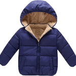 Baby Girls Boys' Winter Fleece Jackets With Hooded Toddler Cotton Dress Warm Lined Coat Outer Clothing